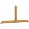 Ekena Millwork Portland Rough Sawn Timber Gable Bracket, Western Red Cedar, 108"W x 45"H x 2"D x 6"F, 10/12 Pitch GBW108X45X0206POR00RWR - alternate 4